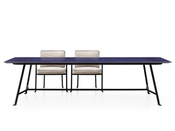 BOREA - Rectangular garden table with lava stone by B&B Italia Outdoor - view 2